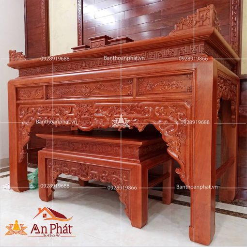Án gian thờ đẹp gỗ hương BTD2057