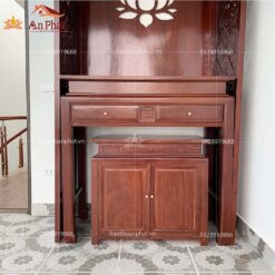 Mẫu bàn thờ gia tiên gỗ gõ BTD2014