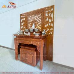 Mẫu bàn thờ gia tiên gỗ hương đá BTD2012