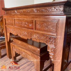 Mẫu bàn thờ đẹp gỗ gõ đỏ BTD2037