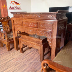 Mẫu bàn thờ đẹp gỗ gõ đỏ BTD2037