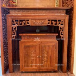 Mẫu bàn thờ đẹp gỗ hương BTD2018