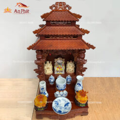 Bàn thờ Thần Tài Ông Địa đẹp gỗ hương TT604