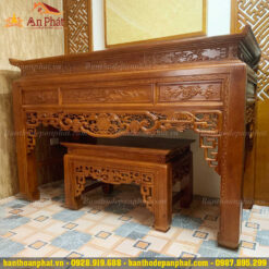 Mẫu bàn thờ gia tiên gỗ gõ đỏ BTD2095