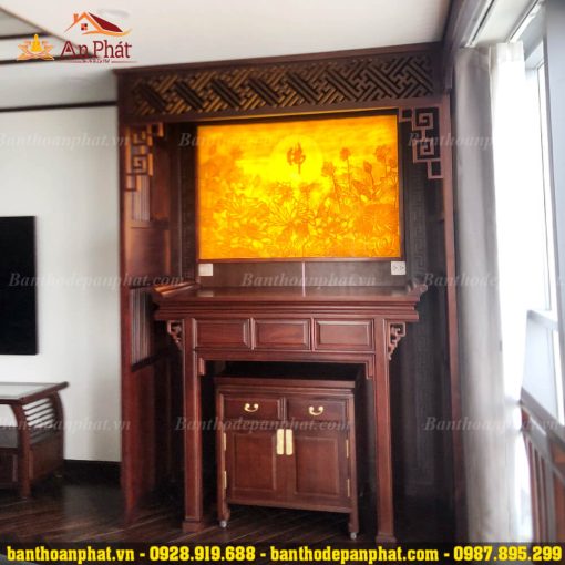 Bàn thờ chung cư đơn giản hiện đại