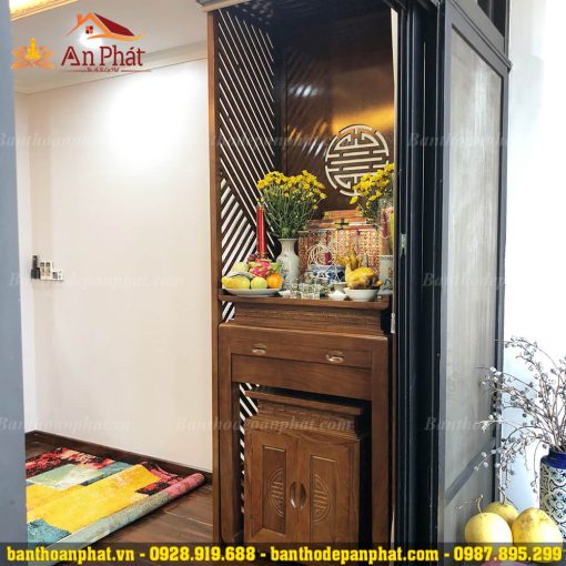 ban tho chung cu hien dai ket hop rem che ban tho btd2133 4