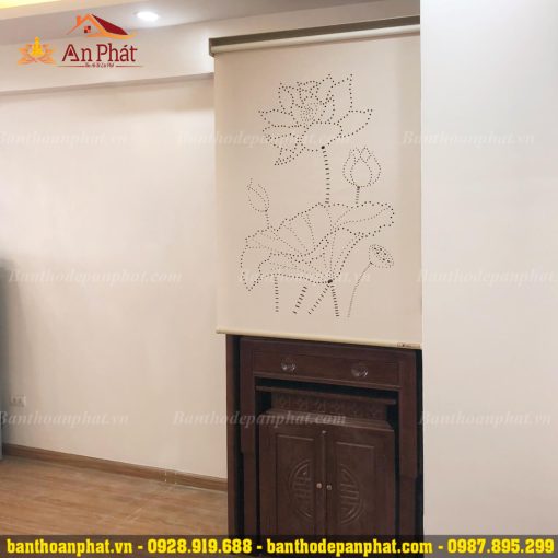 Bàn thờ chung cư thờ gia tiên đơn giản đẹp hiện đại