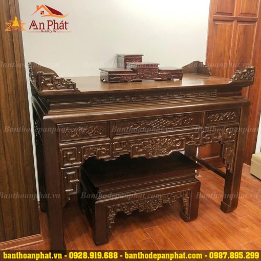 Án gian thờ gỗ gụ đẹp hiện đại