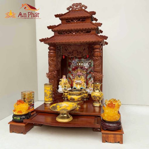 Mẫu bàn thờ ông địa thần tài hiện đại đẹp