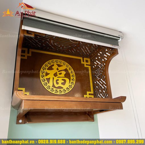 Trang thờ đẹp có ngăn kéo kết hợp vách ngăn trang trí