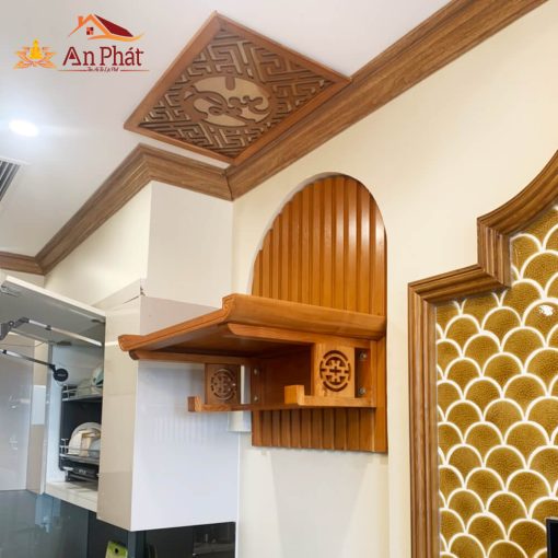 Trang thờ gỗ sồi giá rẻ đẹp