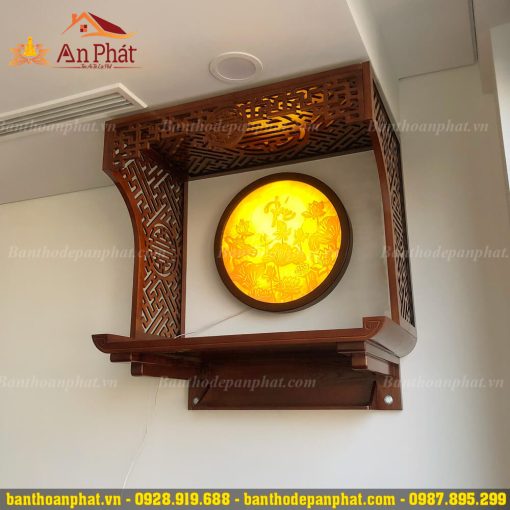 Mẫu trang thờ đẹp từ gỗ tự nhiên