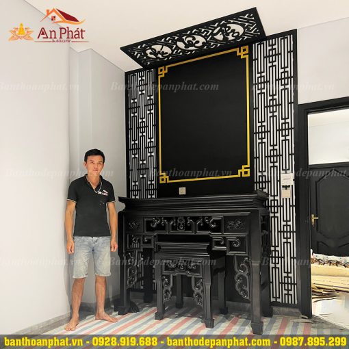 Án gian thờ gia tiên gỗ gụ