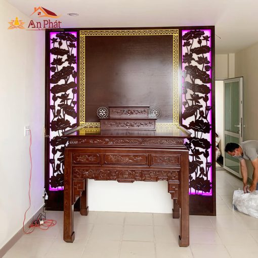 Bàn thờ tam cấp 3 tầng thiết kế hiện đại