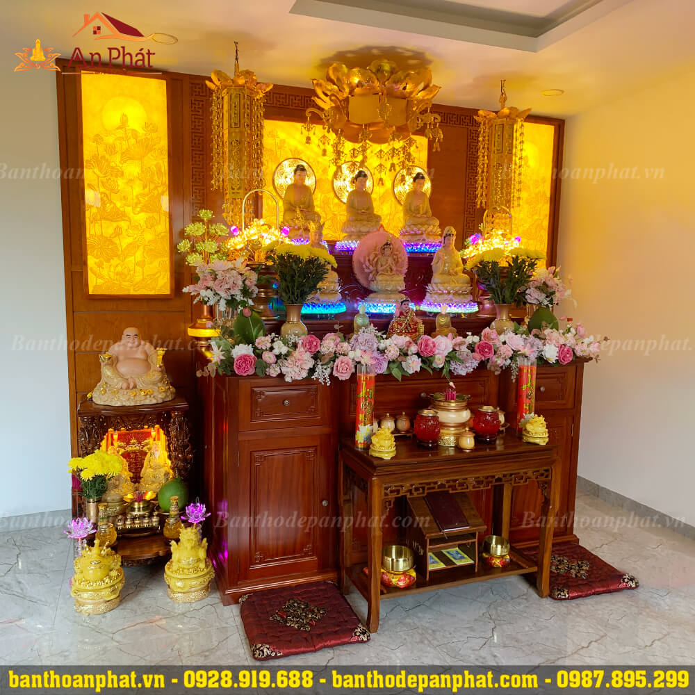 Tủ thờ Phật gỗ hương cao cấp
