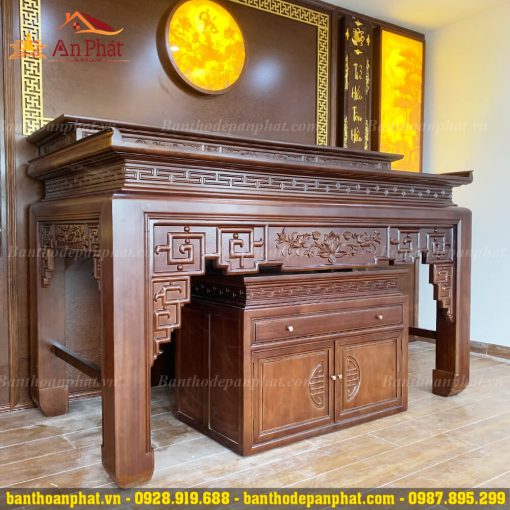 Tủ bàn thờ nhị cấp 2 tầng đẹp