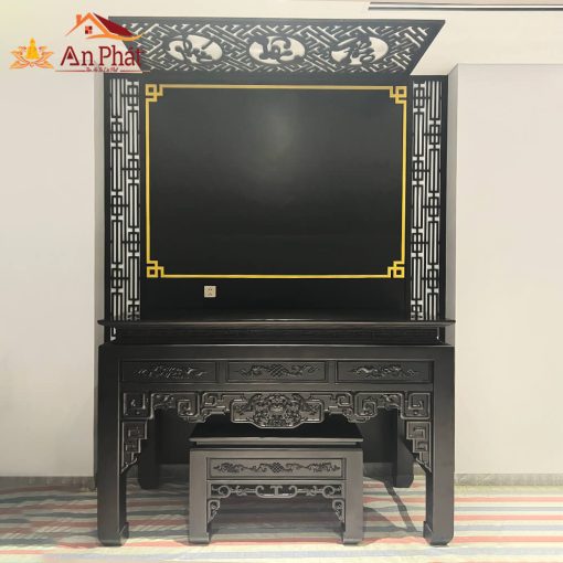 Mẫu bàn thờ đẹp gỗ gụ cao cấp