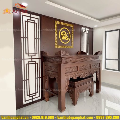 Án gian thờ gia tiên gỗ gụ đẹp