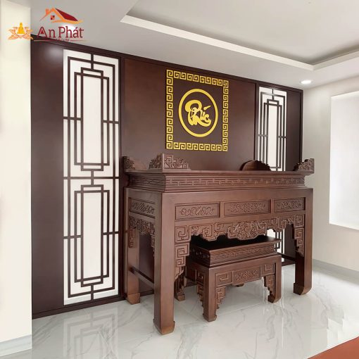 Phòng thờ gia tiên thiết kế hiện đại sang trọng