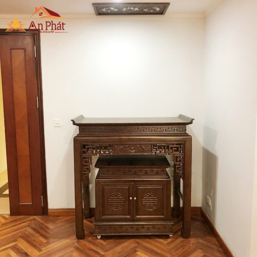 Tủ thờ gia tiên gỗ sồi