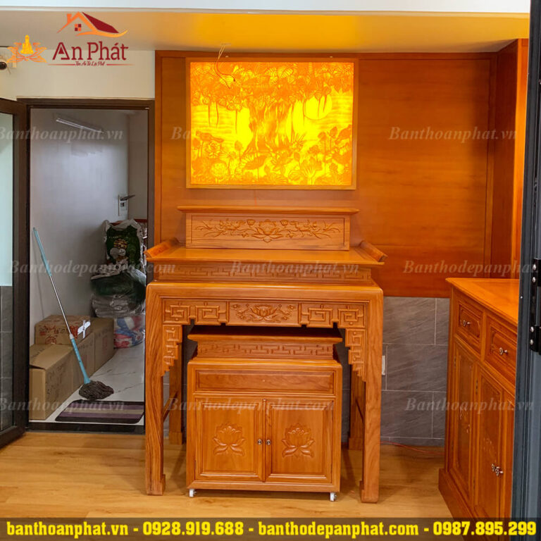 Bàn thờ Phật tam cấp BTD2140 - Không Gian Thờ An Phát