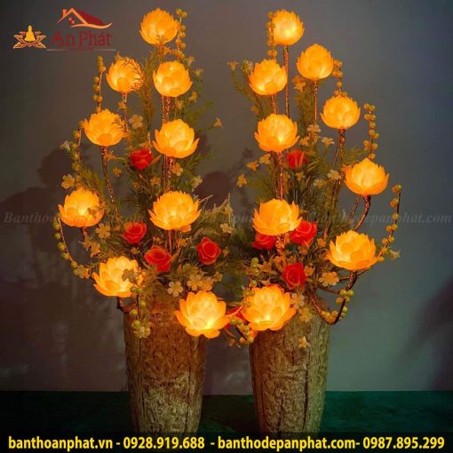 Bình hoa thờ cúng đèn led DT868