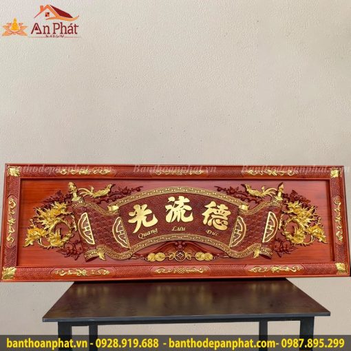 Hoành phi Lưu Đức Quang Dát Vàng