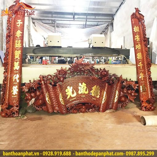 Cuốn thư câu đối dát vàng giá tốt nhất CT3032