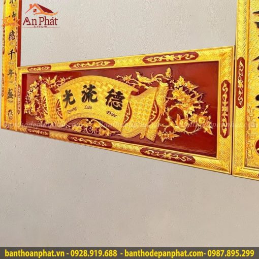 Hoành phi sơn son thiếp vàng