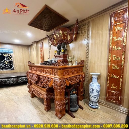 Mẫu sập thờ đẹp chạm khắc tinh xảo