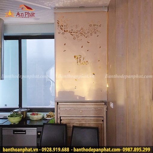 Rèm chắn bàn thờ khắc Laze chữ Phúc RT2046