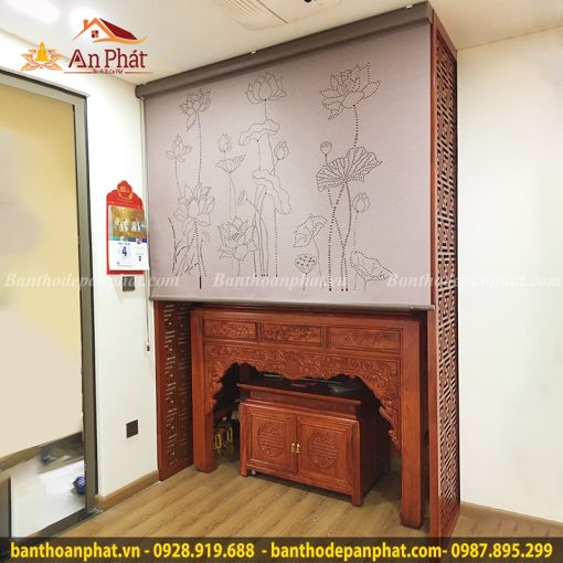 Rèm cuốn vải Xuyên Sáng khắc Laze RT2049