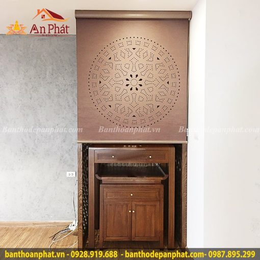 Rèm cuốn xuyên sáng họa tiết độc đáo RT2044