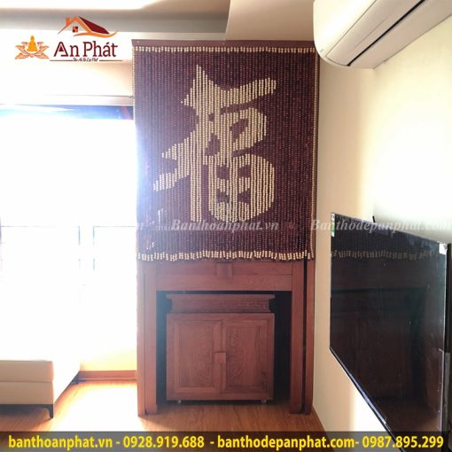 Rèm hạt gỗ phong thủy mẫu RT2064