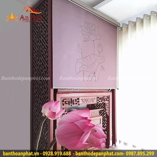 Rèm vải xuyên sáng khắc Laze đẹp RT2038