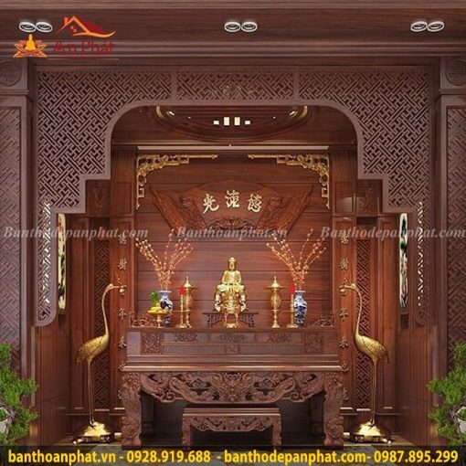 Sập thờ - bàn thờ gia tiên hiện đại mẫu ST423