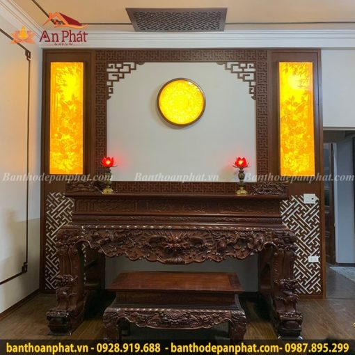 Mẫu sập thờ đẹp gỗ tự nhiên cao cấp