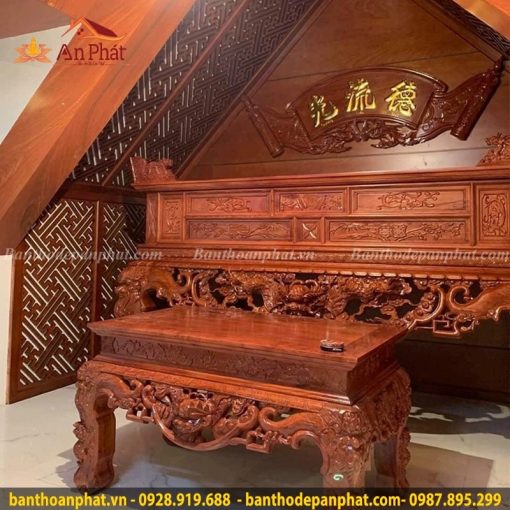 Mẫu sập thờ đẹp gỗ tự nhiên cao cấp