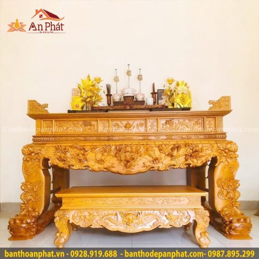 Sập thờ gỗ mít đẹp trang trọng ST431