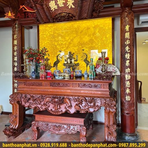 Mẫu sập thờ gỗ đẹp trang trọng