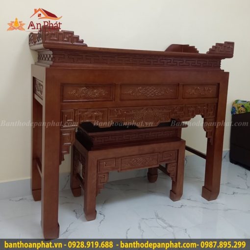 Mẫu tủ thờ gỗ mít sang trọng tôn nghiêm