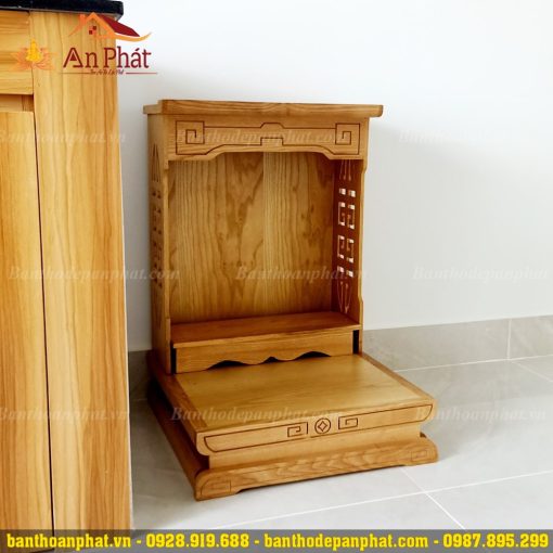 Bàn thờ thần tài mái bằng hiện đại TT682