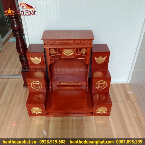 Bộ bàn thờ thần tài thổ địa mái bằng hiện đại mẫu TT676