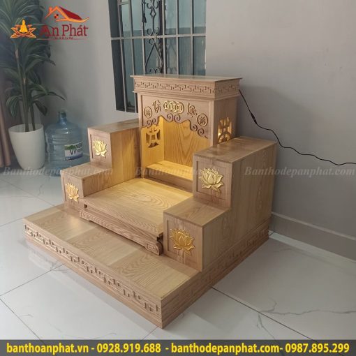 Trọn bộ bàn thờ thần tài ông địa, kệ bục tam cấp