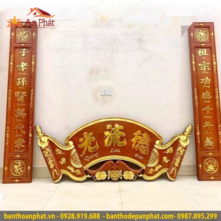 Cuốn thư câu đối thờ gia tiên CT3062