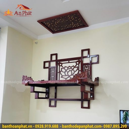 Mẫu bàn thờ treo tường đẹp hiện đại