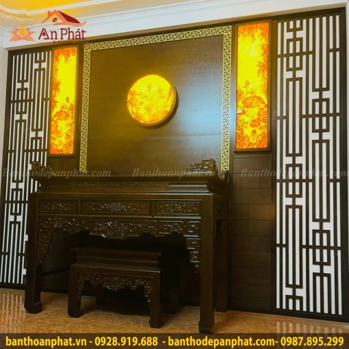 Mẫu phòng thờ đẹp trang trí phòng thờ hiện đại KGT355
