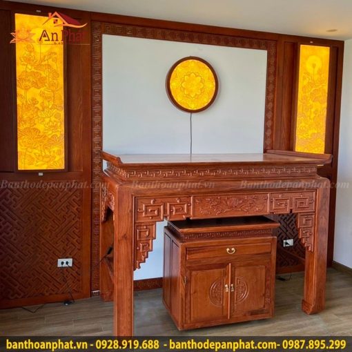 Mẫu thiết kế phòng thờ đẹp trang trọng
