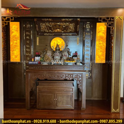 Mẫu thiết kế phòng thờ hiện đại