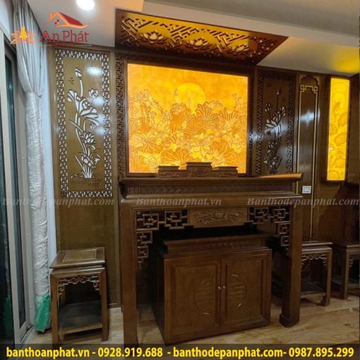 Mẫu thiết kế phòng thờ hiện đại